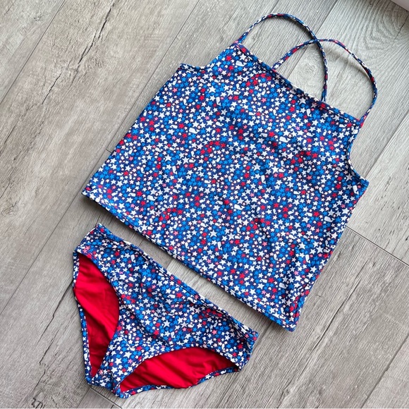 Vineyard Vines Girls Stars and Whales Tankini | Size 14 - Picture 2 of 14